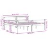 vidaXL Estrutura da Cama 2 pcs Marrom Cera Madeira de Pinho S&oacute;lido