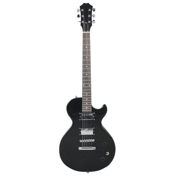 vidaXL Guitarra el&eacute;trica para iniciantes com saco 4/4 39" preto