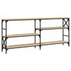 vidaXL Mesa consola 180x29x76,5 cm derivados madeira carvalho sonoma