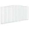 vidaXL Cestos gabi&atilde;o arqueados 5pcs 400x30x180/200cm ferro galvanizado