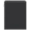 vidaXL Mesa de cabeceira de parede 40x31x39,5 cm preto