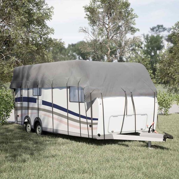 vidaXL Caravan capa de telhado 700x300 cm tecido n&atilde;o tecido cinzento