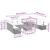 vidaXL Conjunto de Sof&aacute; de Jardim 11 pcs Cinzeto Rattan Sint&eacute;tico
