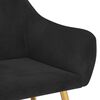 vidaXL Cadeiras de jantar 2 pcs veludo preto