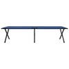 vidaXL Cama de Camping Dobr&aacute;vel Manual 2 pcs Azul 210 x 80 x 46 cm