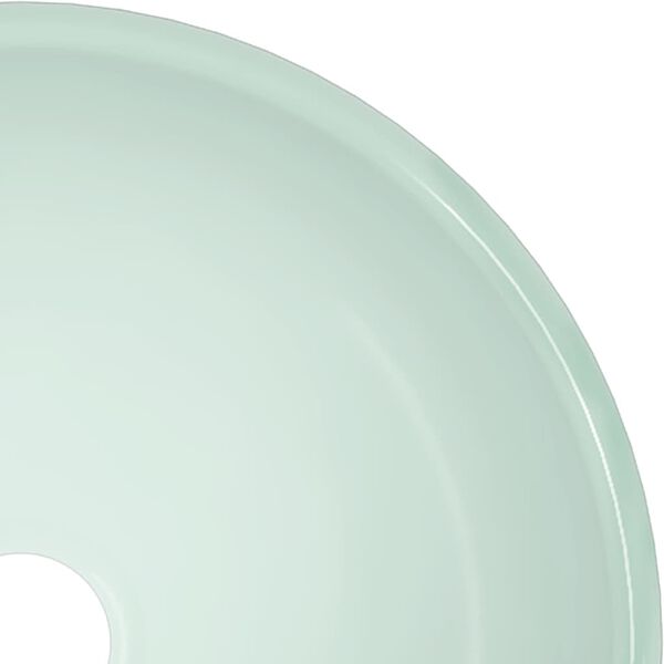 vidaXL Lavatório 30x12 cm vidro temperado branco