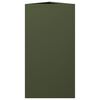vidaXL Vaso/floreira jardim triangular 40x34,5x70cm a&ccedil;o verde-azeitona