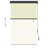 vidaXL Estore de rolo para exterior 100x250 cm creme