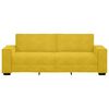vidaXL Sof&aacute; de 3 lugares 220x78x84 cm veludo amarelo