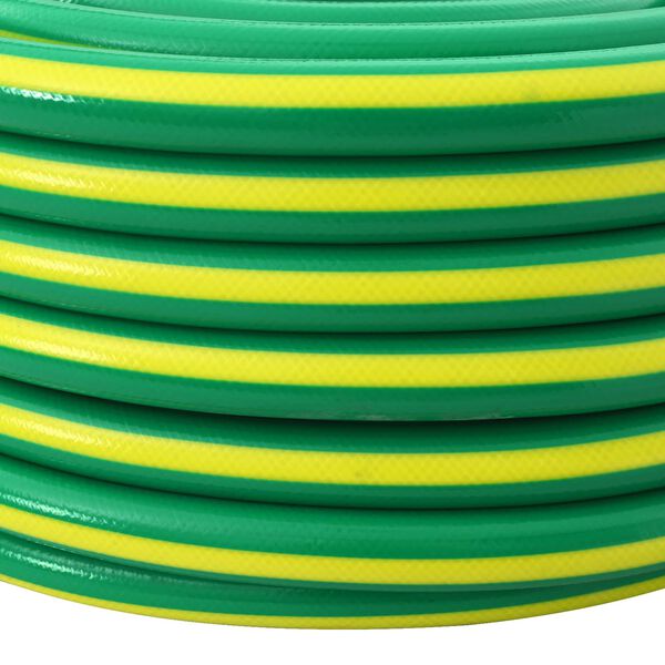 vidaXL Mangueira de Jardim 5 Camadas Verde e Amarelo 1 / 2'' 10 m PVC