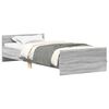 vidaXL Estrutura de Cama com Cabeceira Sonoma cinzento 80 x 200 cm