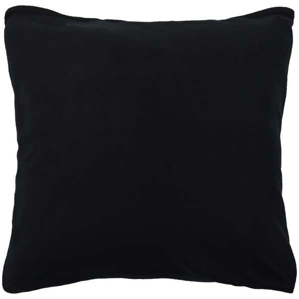 vidaXL 4 pcs conjunto roupa de cama l&atilde; 135x200/80x80 cm preto