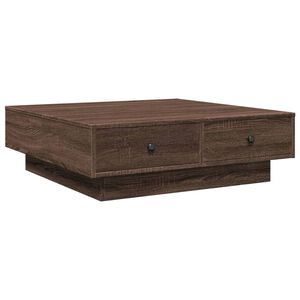 vidaXL Mesa de centro 90x90x28 cm derivados madeira carvalho castanho