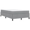 vidaXL Cama Box Cinzento-claro 120 x 200 cm tecido
