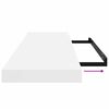 vidaXL Prateleiras de parede suspensas 2 pcs 80x23,5x3,8cm MDF branco