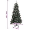 vidaXL &Aacute;rvore de Natal Artificial Verde 240 cm PVC, Pl&aacute;stico e A&ccedil;o