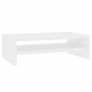 vidaXL Suporte para monitor 42x24x13 cm derivados de madeira branco