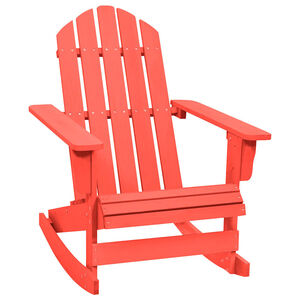 vidaXL Cadeira de jardim Adirondack de baloi&ccedil;o abeto maci&ccedil;o vermelho