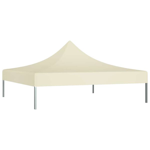vidaXL Teto para tenda de festas 2x2 m 270 g/m² cor creme