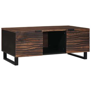 vidaXL Mesa de centro Marrom e Preto 100 x 54 x 40 cm
