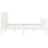vidaXL Estrutura cama Super King Size c/ cabeceira madeira branco