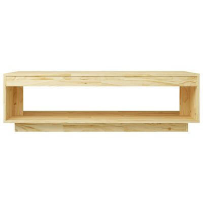 vidaXL Mesa de centro 110x50x33,5 cm madeira de pinho maciça