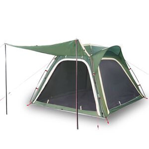 vidaXL Tenda de campismo 4 pessoas liberta&ccedil;&atilde;o r&aacute;pida imperme&aacute;vel verde