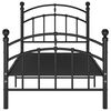 vidaXL Estrutura de cama 100x200 cm metal preto