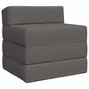 vidaXL Sof&aacute; Cama Dobr&aacute;vel Cinzento-claro 70 x 60 x 63 cm Tecido