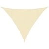 vidaXL Para-sol estilo vela 160 g/m&sup2; 3,5x3,5x4,9 m PEAD creme