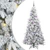vidaXL &Aacute;rvore de Natal Articulada Artificial Branco 210 cm PE e PVC