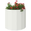 vidaXL Floreira Branco 60 x 30 x 50 cm A&ccedil;o