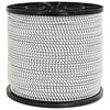 vidaXL Cordas Bungee 6 mm Preto e Branco PP e Borracha