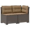 vidaXL Sof&aacute; de Jardim 2 Lugares com Almofadas Look Rattan PP