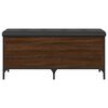 vidaXL Banco arruma&ccedil;&atilde;o 102x42x45cm derivados madeira carvalho castanho