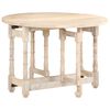 vidaXL Mesa de jantar redonda 110x76 cm madeira de mangueira maci&ccedil;a