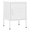 vidaXL Mesa de cabeceira 35x35x51 cm a&ccedil;o branco