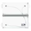 vidaXL Foco de teto com holofotes Branco 26,5 x 26 x 11,5 cm Metal