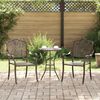 vidaXL Cadeira de Jardim 2 pcs Bronze 55 x 56.5 x 91cm Alumínio