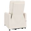 vidaXL Poltrona elevat&oacute;ria tecido de microfibra bege