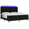 vidaXL Cama Box Spring LED com colch&atilde;o Preto 200 x 200 cm tecido