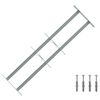 vidaXL Grade de Seguran&ccedil;a para Janelas com 2 Barras Cruzadas 3 pcs