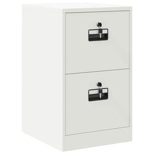 vidaXL Arm&aacute;rio de Arquivo Branco 44 x 50 x 74,5 cm A&ccedil;o Laminado a Frio