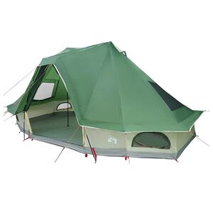 vidaXL Barraca Tipi Familiar Tipi com telhado Verde 466 x 310 x 240 cm