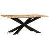 vidaXL Mesa de jantar 180x90x76 cm madeira de mangueira maci&ccedil;a &aacute;spera