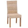 vidaXL Cadeira de jantar 2 pcs Natural 45 x 54 x 93 cm