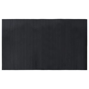 vidaXL Tapete retangular 60x100 cm bambu preto