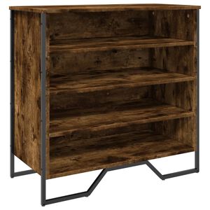 vidaXL Sapateira 80x38x78 cm derivados de madeira carvalho fumado