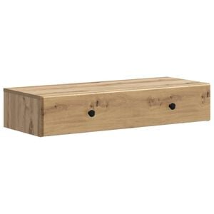 vidaXL Mesa Lateral de Parede Carvalho Arttisan 87,5 x 34,5 x 17 cm