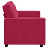 vidaXL Sof&aacute; de 2 lugares veludo 160x78x84 cm vermelho tinto